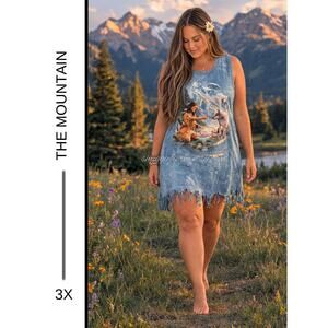 Pre-loved The Mountain Plus Sized T-Shirt Size 3X | SAME DAY SHIP or NEXT DAY